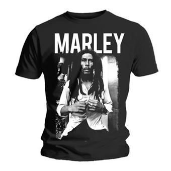 T-shirt Rock Off BOB MARLEY | Black & White | L | Preto - 1