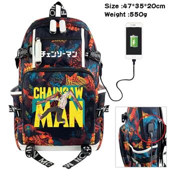Mochila Escolar DreamWorks | Chainsaw Man | 35 x 20 x 47 cm | Multicolorido 3541 - 1