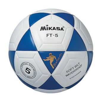 Bola de Futsal Mikasa Ft-5 oficial (Branco/Azul) - qualidade FIFA - 1
