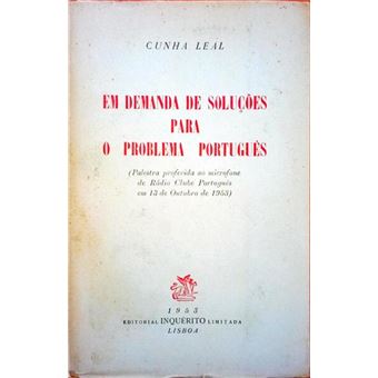 Em demanda de soluções para o problema português. - 1