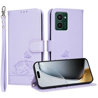 Capa FOXDOCK para Nokia HMD Pulse Pro | Flip | Bloqueio RFID | Fecho Magnético | Pele Sintética | Alça de Pulso Amovível | Roxo - 1