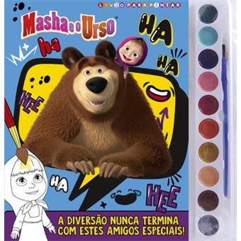 Masha E O Urso Livro Para Pintar Com Aquarela - 1