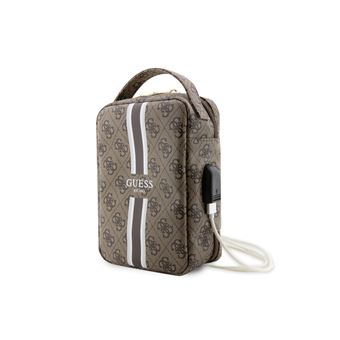 Bolsa de Viagem Guess USB modelo Stripe 4G | Castanho - 1