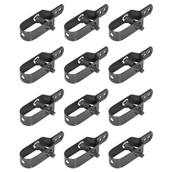 Tensores de Arame para Cerca vidaXL 12 Peças 100 mm cinzento - 1