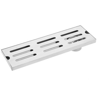 Calha de Drenagem PrimeMatik | 10 x 30 cm | Grade de Aço Inoxidável Fosco - 1