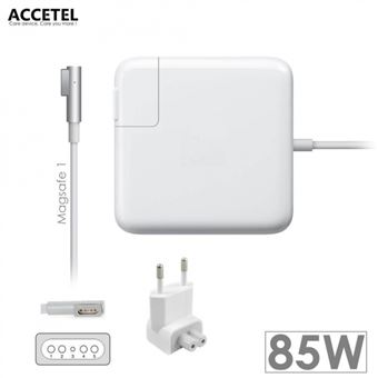 Carregador de Portátil Accetel PCA-052 para Apple Macbook Magsafe 18.5V 4.6A 85W L - 1