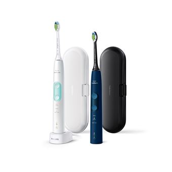 Escova de Dentes Elétrica Philips Sonicare ProtectiveClean 5100 ProtectiveClean 5100 HX6851 Escova de dentes elétrica sónica | Azul menta, Branco - 1
