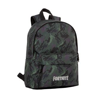 Mochila Americana DAM Fortnite Camo com Compartimento para Portátil |  Detalhes refletivos |  31x13,5x40 cm - 1