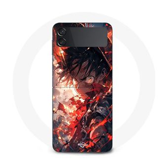Capa Maniacase para Samsung Galaxy Z Flip3 One Piece Luffy Anime Manga Art - 1