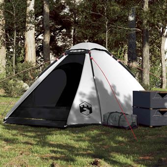 Tenda de campismo vidaXL | cúpula para 4 pessoas opaca impermeável branco - 1