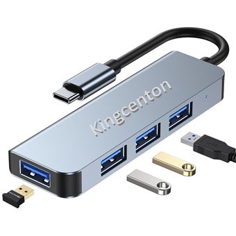 Adaptador Multiportas USB-C 4 em 1 KINGCENTON para Lenovo DELL XPS MacBook Air Samsung Note10 S10 S9 - 1