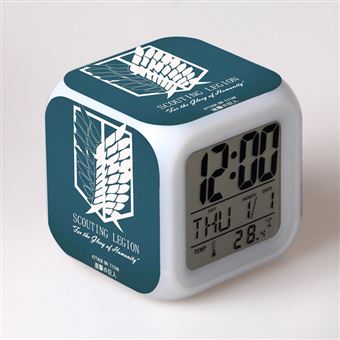 Despertador Infantil HSMY | LED | Multifuncional Colorido | Attack on Titan 25 - 1