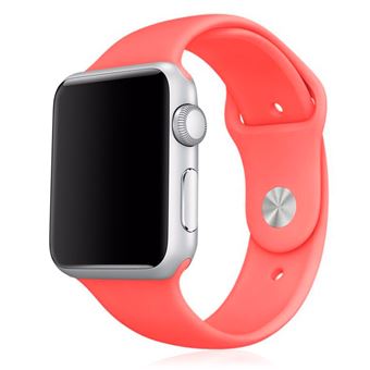 Bracelete de Silicone DAM Compatível com Apple Watch 42/44/45/49mm | Tamanho M/L - Rosa - 1