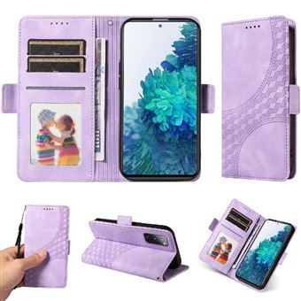 Capa FLOODKING para Samsung Galaxy S20 FE | Design Acolchoado | Couro PU Premium | Roxo - 1