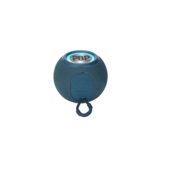 Coluna Wireless Portátil Pritech PBP-790 com Pega e Luz LED |  1200 mAH |  5W - Azul Petróleo - 1