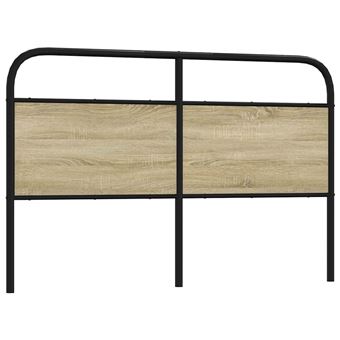 Cabeceira de substituição vidaXL | 150 cm | derivados madeira/aço carvalho sonoma - 1