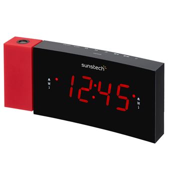 Sunstech FRDP3 rádio Relógio Digital Preto, Vermelho - 1