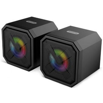 Colunas Super Bass Speaker com luz LED Accetel MA805-BK - Preto - 1
