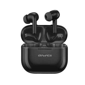 Auriculares Awei | Bluetooth 5.3 | Carga Rápida | Impermeável | IPX6 - Preto - 1
