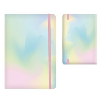 Bloco Notas Pautado A5 com Elástico I-Total Rainbow Dream Xl2050 - 1