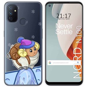 Capa Tumundosmartphone de Gel Transparente para Oneplus Nord N100 desenhos de cabra  design - 1