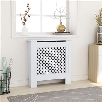 Cobertura de radiador vidaXL | MDF | 78 cm | branco - 1