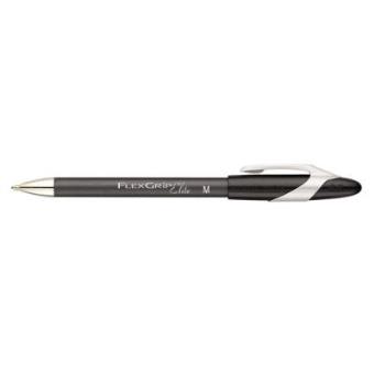 Papermate Ballpen PM Flexgrip Elite, Black, 12 - 1