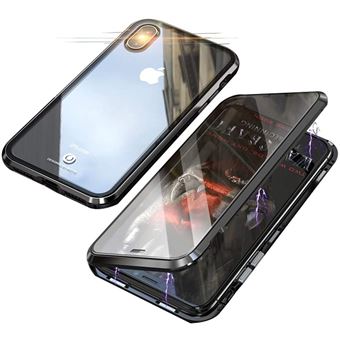 Capa 360° ImpacT Protection Magnético YIOU Vidro Temperado Frente + Verso para iPhone X/XS - Preto - 1
