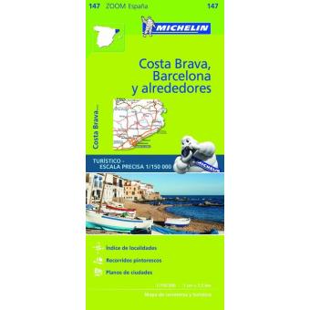 Mapa zoom barcelona y alrededores, costa brava - 1