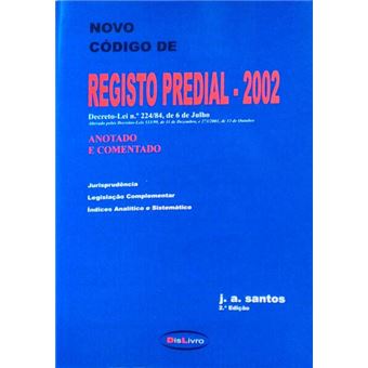 Novo código de registo predial 2002, anotado e comentado. - 1