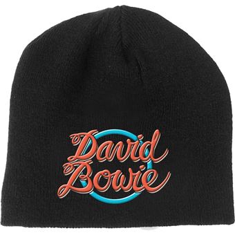 Beanie Hat Rock Off David Bowie | 1978 World Tour Logo - Preto - 1