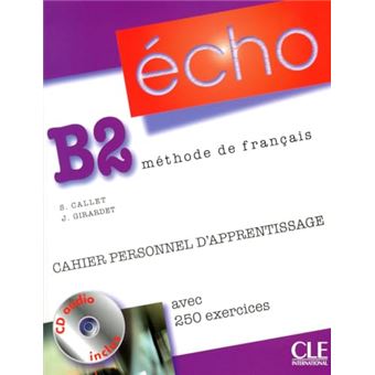 Echo B2 - Cahier Personnel Dapprentissage - Cd Au - 1