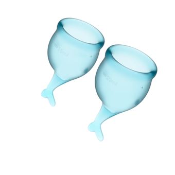 Copo Menstrual Satisfyer Feel Secure | Azul claro - 1