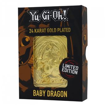 Jogo YGO 24K Gold Metal God Card Baby Dragon - Konami - 1