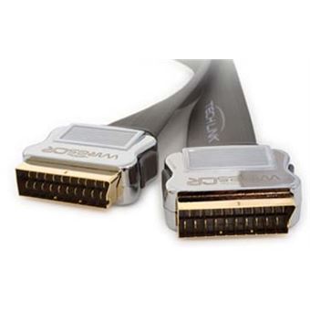 Techlink 3m SCART cabo SCART SCART (21-pin) Cinzento - 1