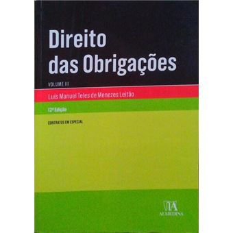 Direito das obrigações, volume iii - contratos em especial. [12.ª edição] - 1