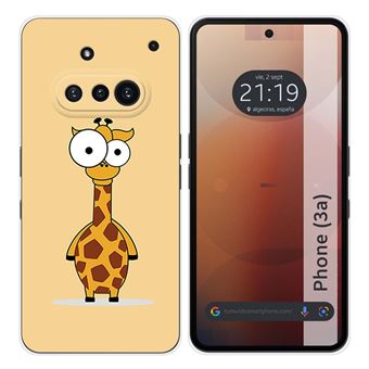 Capa Tumundosmartphone de silicone para Nothing Phone 3A 5G | Desenhos de design de girafa - 1