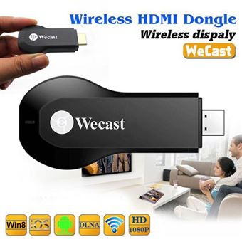 Adaptador Multi4you Wecast Dongle Miracast Chromecast HDMI Wireless para Android iOS Windows - 1