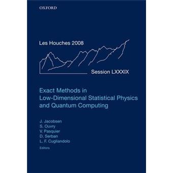 Exact Methods in Low-Dimensional Statistical Physics and Quantum Computing - Hardback - 2010 - 1