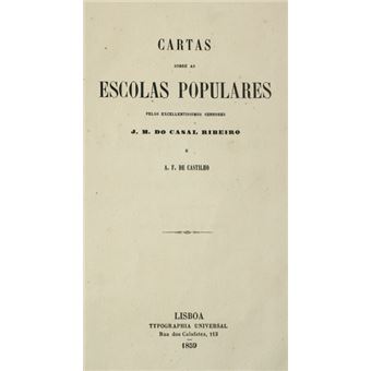 Cartas sobre as escolas populares. - 1