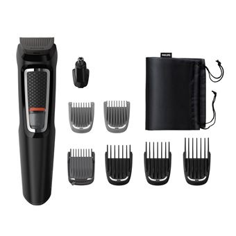 Máquina de Cortar Cabelo Philips MULTIGROOM Series 3000 8 acessórios 8-em-1, rosto e cabelo | Preto - 1