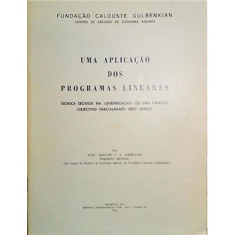 Uma aplicação dos programas lineares. - 1