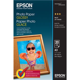 Papel Fotográfico Epson Photo Paper Glossy - 1