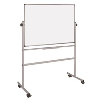 Quadro Bi-Office Branco Rotativo Magnético | Dupla Face e Cavalete | 120 x 150 cm - 1