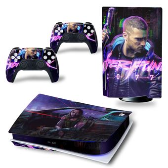 Autocolantes de Proteção HSMY para Consola Sony PS5 Edition Standard - Cyberpunk 2077 -TN-PS5Disk-4006 - 1