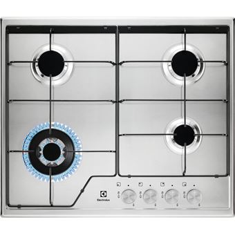 Placa a Gás Electrolux KGS6434SX | 59.5 cm | 4 Zonas | Aço inoxidável - 1