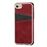 Capa Magunivers TPU + PU Cores Duplas com Dois Titulares de Cartão Vermelho para iPhone 8/7/6_2
