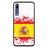 Capa Hapdey para Huawei P20 Pro - P20 Plus Design Ilustração 1, Bandeira de Espanha em Silicone Flexível e TPU Preto_0