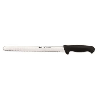 Faca Chef de Pastelaria Arcos Cor - Prof 293725 de Nitrum Inox e Polipropileno Preto e Lâmina 30Cm - 1