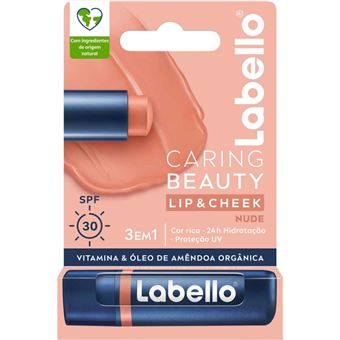 Batom Lábios & Bochecha Labello Beauty Nude | 30SPF | 4,8g - 1